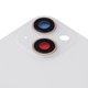 Задняя панель корпуса для iPhone 13, белая, со стеклом камеры, small hole Превью 1