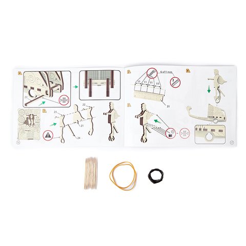 Mechanical 3D Puzzle Wooden.City Roman Chariot Preview 5