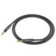 AUX cable Hoco UPA19, TRS 3.5 mm, 100 cm, negro, con revestimiento de nylon, #6931474759863 Vista previa  1