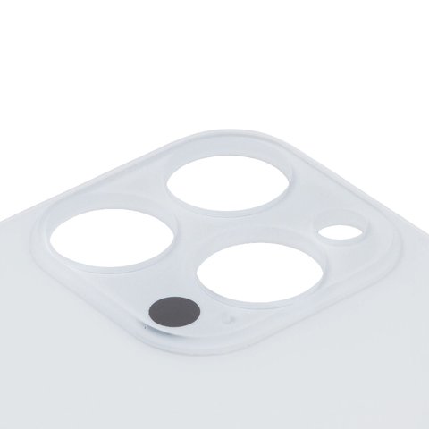 Задняя панель корпуса для iPhone 15 Pro, белая, не нужно снимать стекло камеры, HC, big hole Превью 1