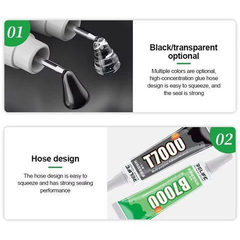 Sealant Glue RELIFE B7000, (for touchscreen/LCD gluing, 15 ml, transparent) Preview 4