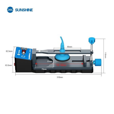 Soporte Sunshine LS6 Pro, para desensamblar dispositivos móviles, con control de temperatura hasta 80 °C, con calefacción Vista previa  10