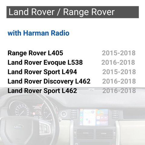Адаптер CarPlay для автомобилей Land Rover Range Rover Evoque Sport 2015-2018 г.в. с системой Harman Превью 1
