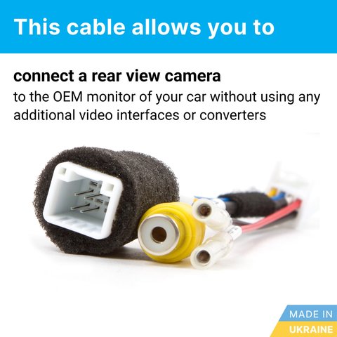 Car Camera Connection Cable to Toyota Aygo / Peugeot 108 / Citroen C1 Preview 1