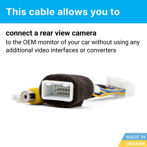 Cable for Rear View Camera Connection in Toyota, Scion, Subaru Preview 1