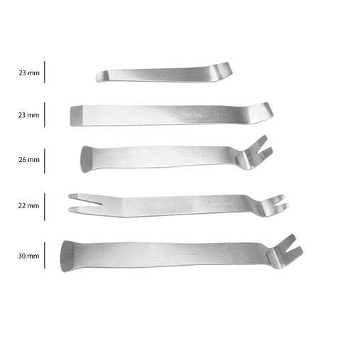 Car Trim and Panel Removal Tools Kit (Stainless Steel, 5 pcs.) Preview 2