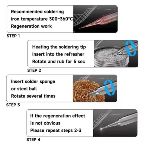 Soldering Iron Tip Cleaner Mechanic QR12, (12g) Preview 5