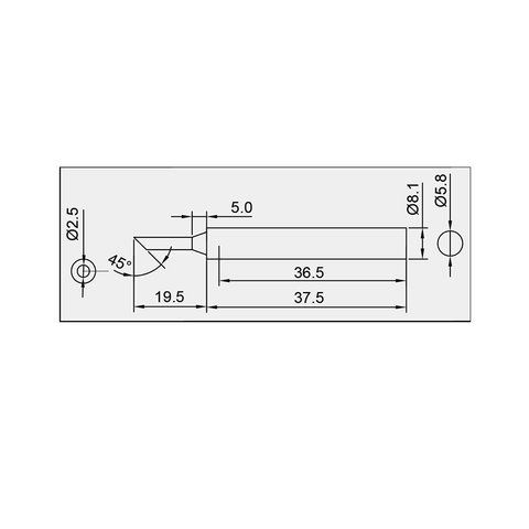 Punta de recambio para cautín Pro'sKit 5SI-131-2C Vista previa  1