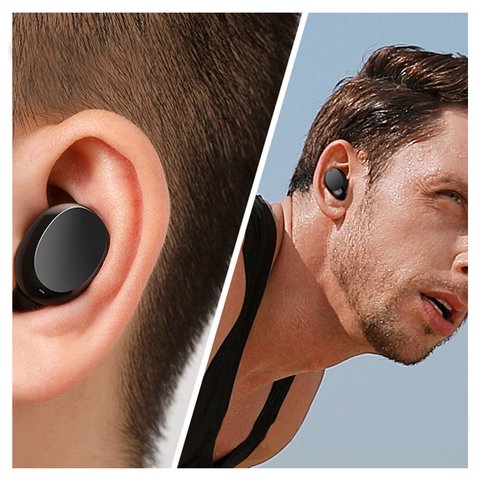 Auricular Baseus Encok W11, inalámbrica, negra, con funda de carga, con cable, #NGTW060001 Vista previa  2