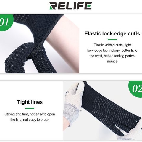 Guantes antiestáticos RELIFE RL-063A, termorresistente Vista previa  3
