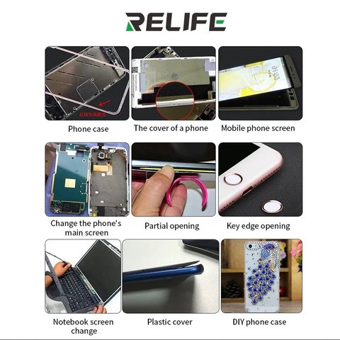 Adhesivos sellador RELIFE CP-0002, para pegar tapas traseras, para marcos de pantalla, 15 ml, negro Vista previa  6