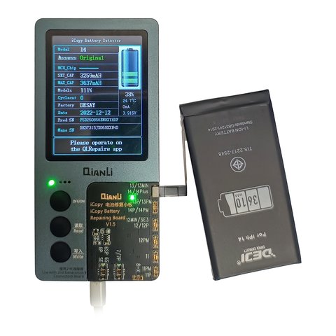 Batería Deji puede usarse con Apple iPhone 14, Li-ion, 3.87 V, 3610 mAh, mayor capacidad, original IC Vista previa  1