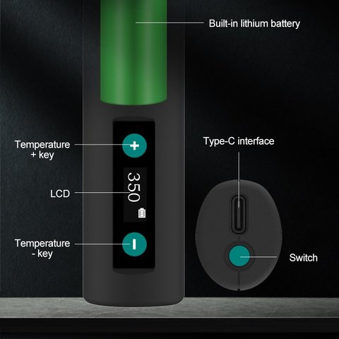 Cautín Quick TS1, 10 W, 100-420°C, 2600 mAh, Type-C Vista previa  3