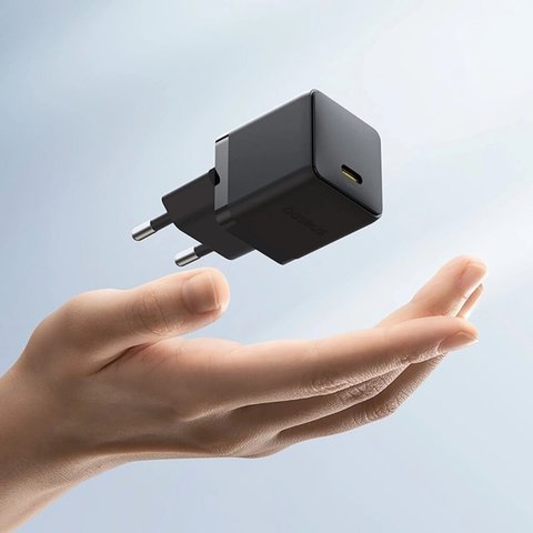 Adaptador de red Baseus Palm, 30 W, Fast Charge, negro, 1 puerto, #P10111605113-00 Vista previa  1