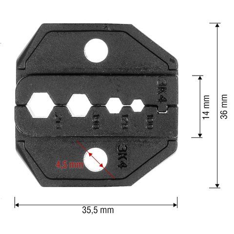 Матриця для кримпера Pro'sKit CP-336DK4 Прев'ю 1