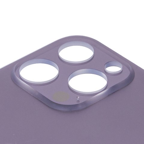 Задня панель корпуса для iPhone 14 Pro Max, фіолетова, потрібно зняти скло камери, small hole Прев'ю 1