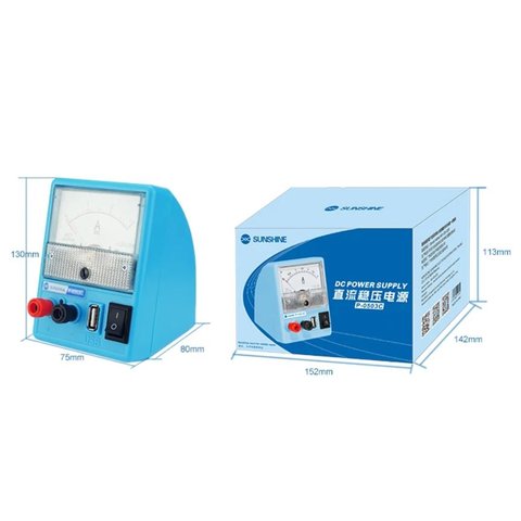 Лабораторний блок живлення Sunshine P-0503C, стрілковий, 5V 3A Прев'ю 1