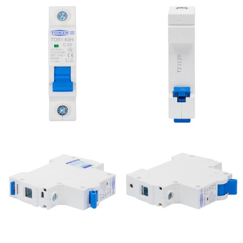 Автоматический выключатель переменного тока TOMZN TOB1-63H-C25, 1P, 230-400В, 25 А Превью 1