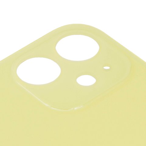 Задняя панель корпуса для iPhone 11, желтая, не нужно снимать стекло камеры, Original (PRC), big hole Превью 1