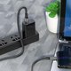 USB кабель Borofone BX82, USB тип-A, micro-USB тип-B, 100 см, 2,4 А, черный, силиконовый, #6974443386196 Превью 2
