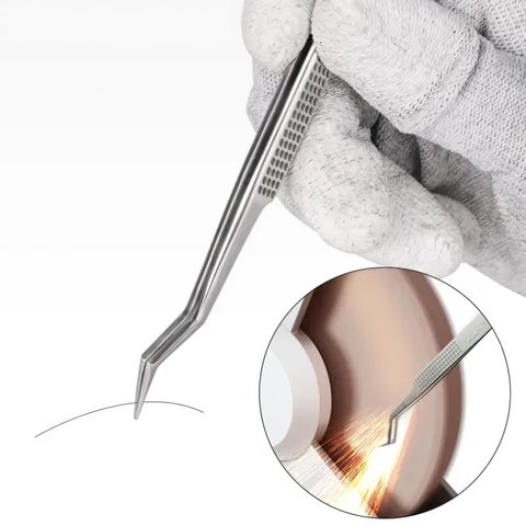 Пинцет монтажный Mechanic Aax-17, изогнутый, 120 мм Превью 4